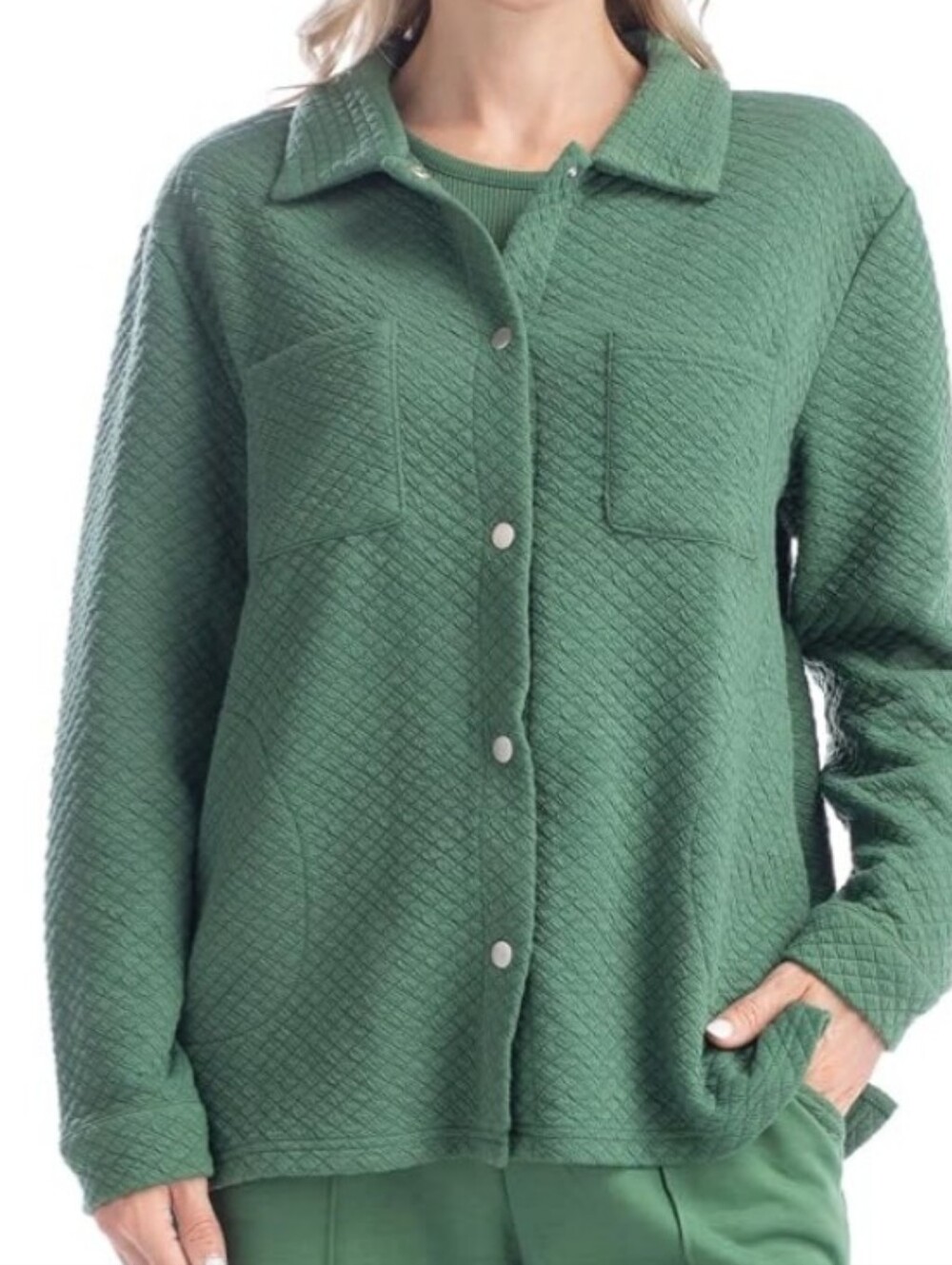 Muk Luks Womens Quilted Shacket..PL
